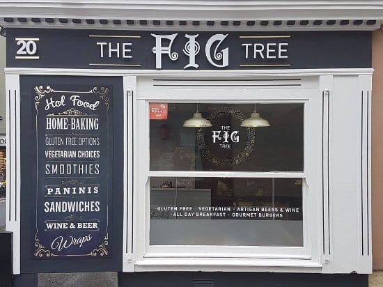 Exterior of the fig tree restaurant.